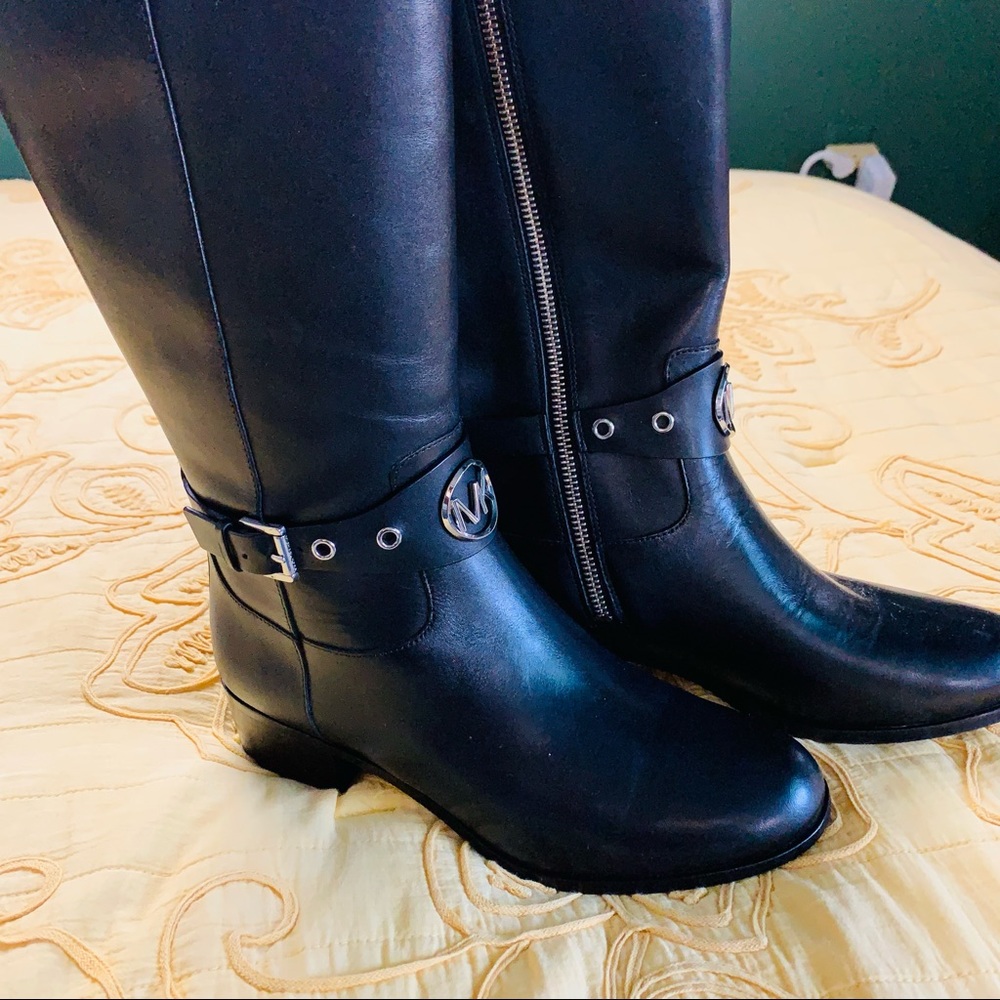 Michael kors leather riding boots